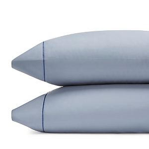 Hudson Park Collection 500tc Sateen Wrinkle-resistant Standard Pillowcase, Pair - 100% Exclusive In Slate Blue