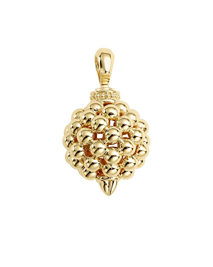 Lagos Caviar Gold Collection 18k Gold Pendant In Gold