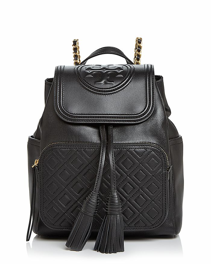 Tory burch fleming backpack deals black