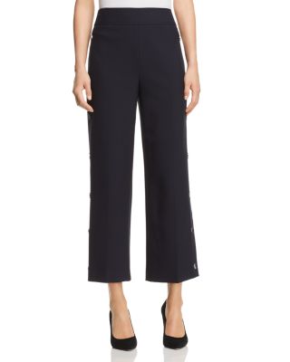 BOSS - Telareama Snap Detail Wide-Leg Pants