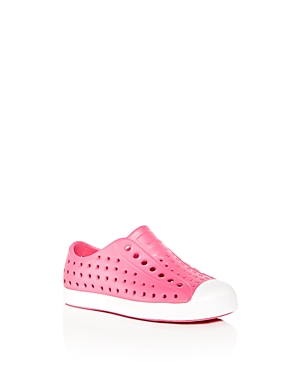 Native Unisex Jefferson Waterproof Slip On Sneakers - Baby, Walker, Toddler, Little Kid, Big Kid In Hollywood Pink/shell White