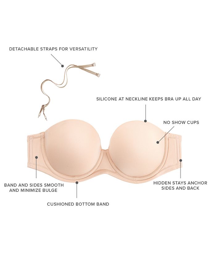 Wacoal Red Carpet Strapless Full Bust Underwire Bra In Sand