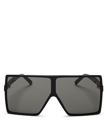 Saint Laurent - Women's Betty Oversized Square Shield Sunglasses, 68mm