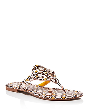 TORY BURCH WOMEN'S MILLER PATENT LEATHER THONG SANDALS,40173