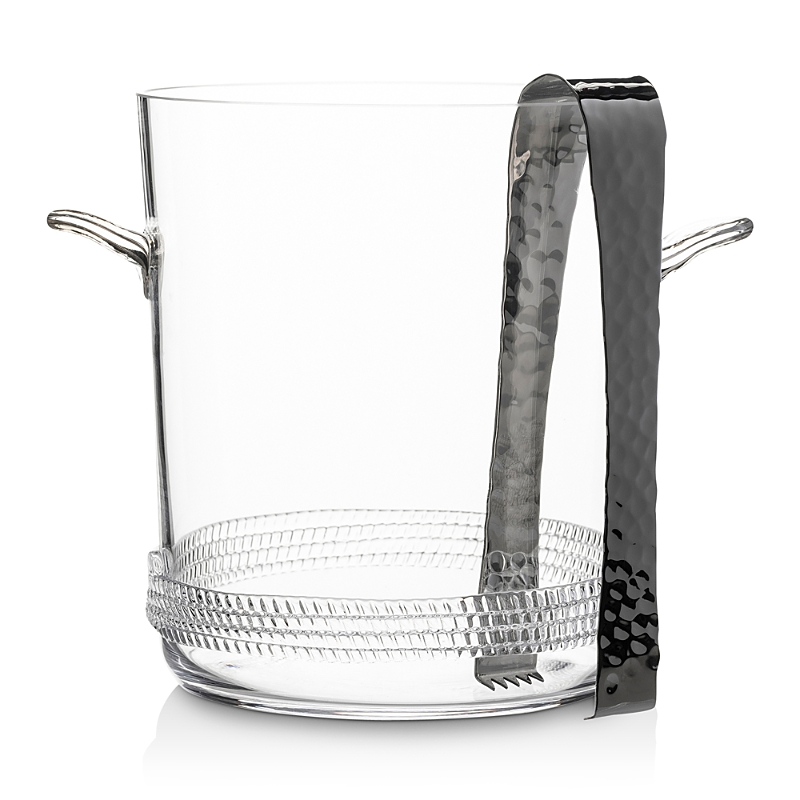Juliska Dean Ice Bucket With Tongs In Clear