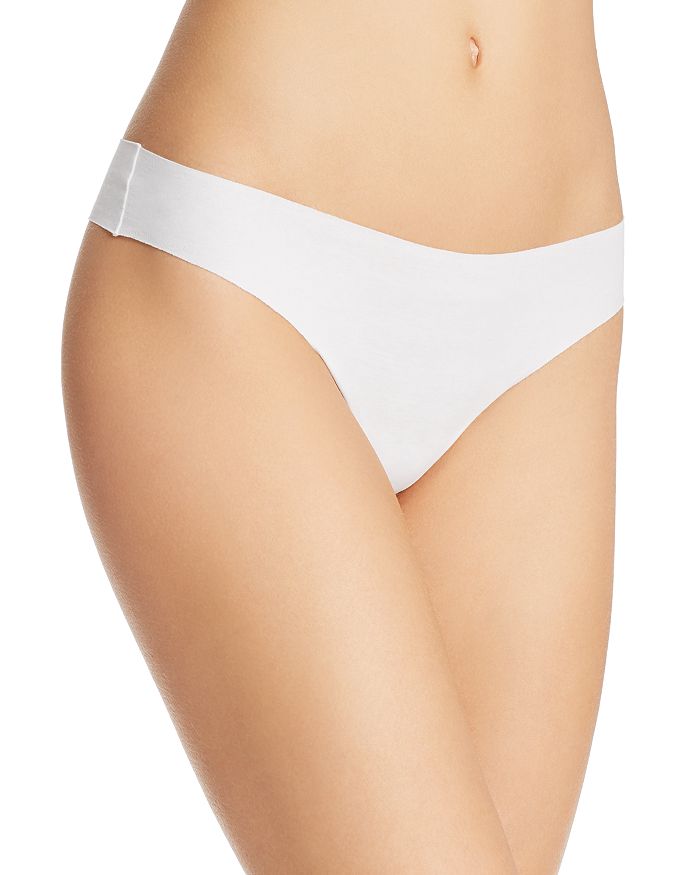 Shop Hanro Invisible Cotton Thong In White