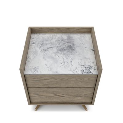 Memento 2-Drawer Small Nightstand