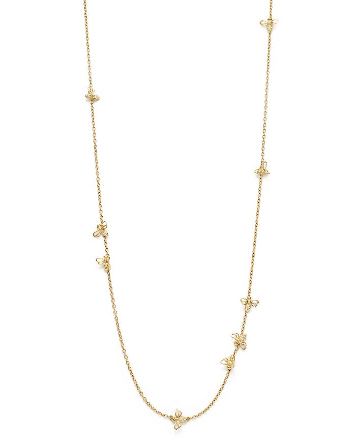 TEMPLE ST CLAIR 18K YELLOW GOLD BEE CHAIN DIAMOND NECKLACE, 36,N16144-BEE36