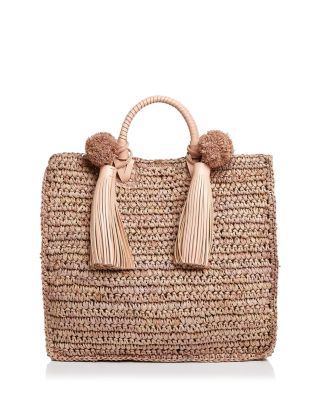 Loeffler Randall Raffia Travel Tote Bloomingdale s