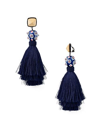 Tory burch tassel earrings