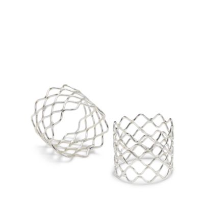 Netted Brass Napkin Ring - Exclusive