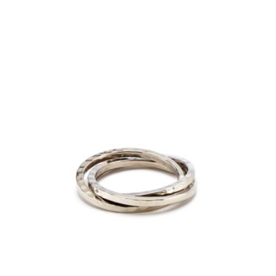 Hammered-Brass Bangles Napkin Ring - Exclusive