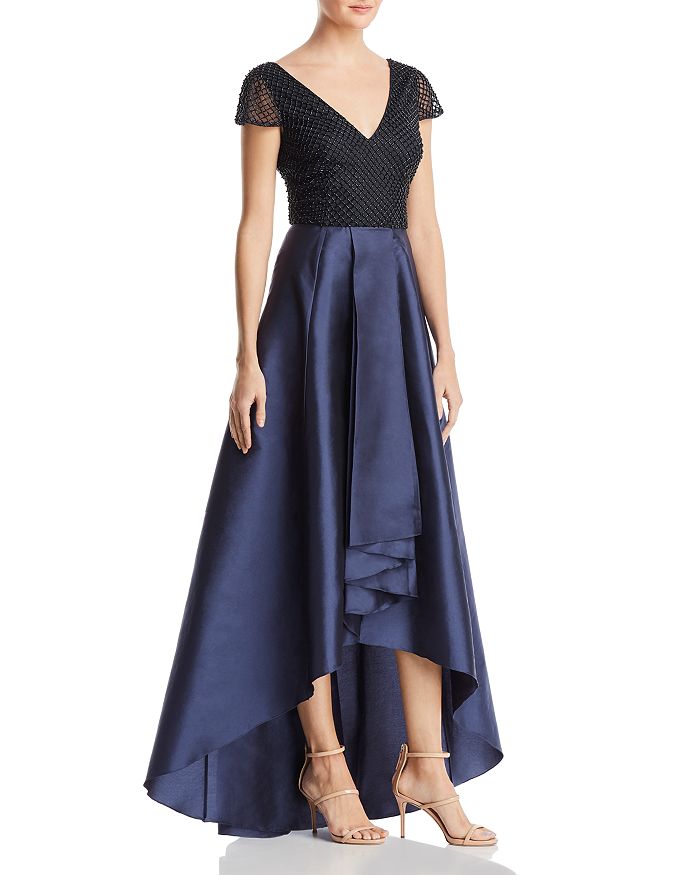 Adrianna Papell Beaded High/Low Gown | Bloomingdale's