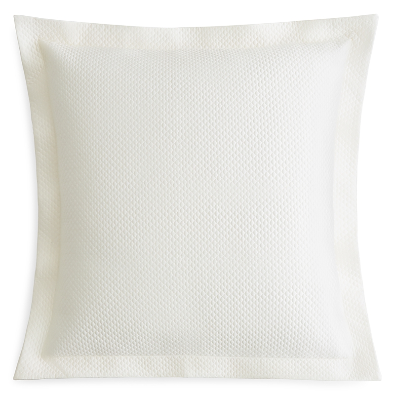 Matouk Alba 600 Thread Count Quilted Euro Sham In Ivory