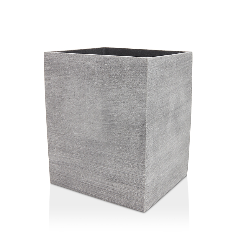 Kassatex Slate Waste Basket In Gray