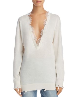 IRO.JEANS Pao Lace-Trimmed Sweater 