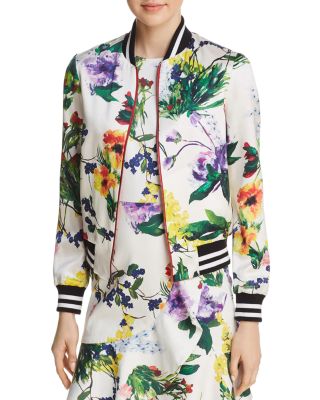 Alice and Olivia Alice + Olivia Lonnie Reversible Floral Print 