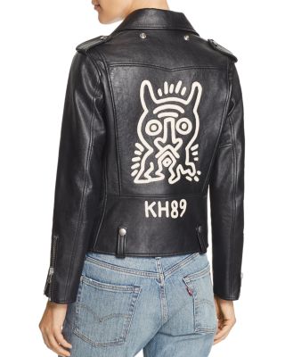 COACH × Keith Haring ダブルライダースジャケット S COACH × Keith Haring ダブルライダースジャケット S COACH × Keith