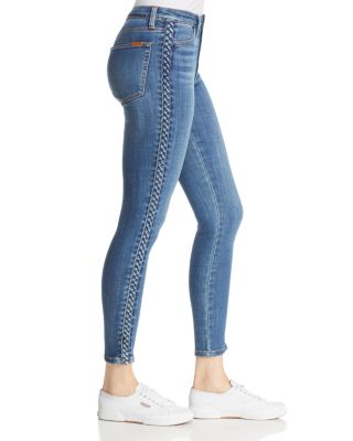 Lucky Brand Charlie Skinny Ankle White Oak Cone Denim Blue Jeans