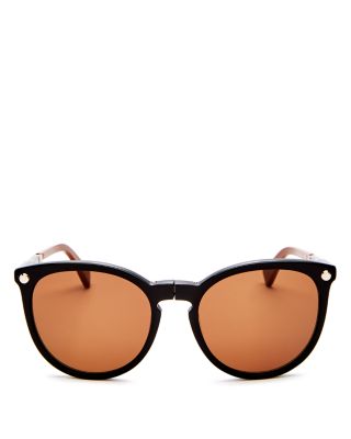 square frame glitter acetate sunglasses