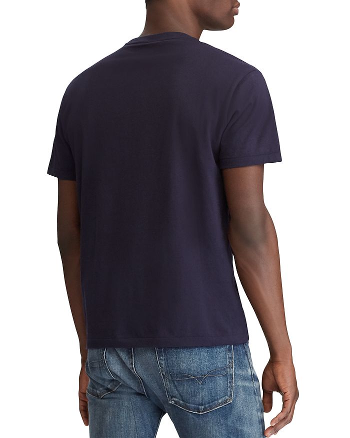 Shop Polo Ralph Lauren Classic Fit V-neck Tee In Ink Blue