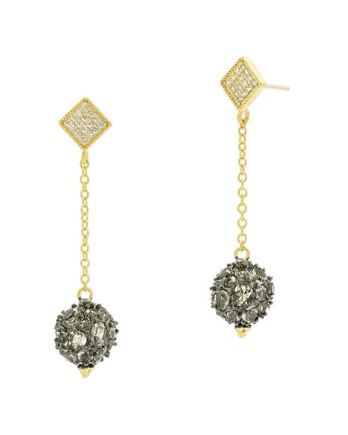 Freida Rothman Rose d'Or Pavé Cluster Ball Drop Earrings | Bloomingdale's