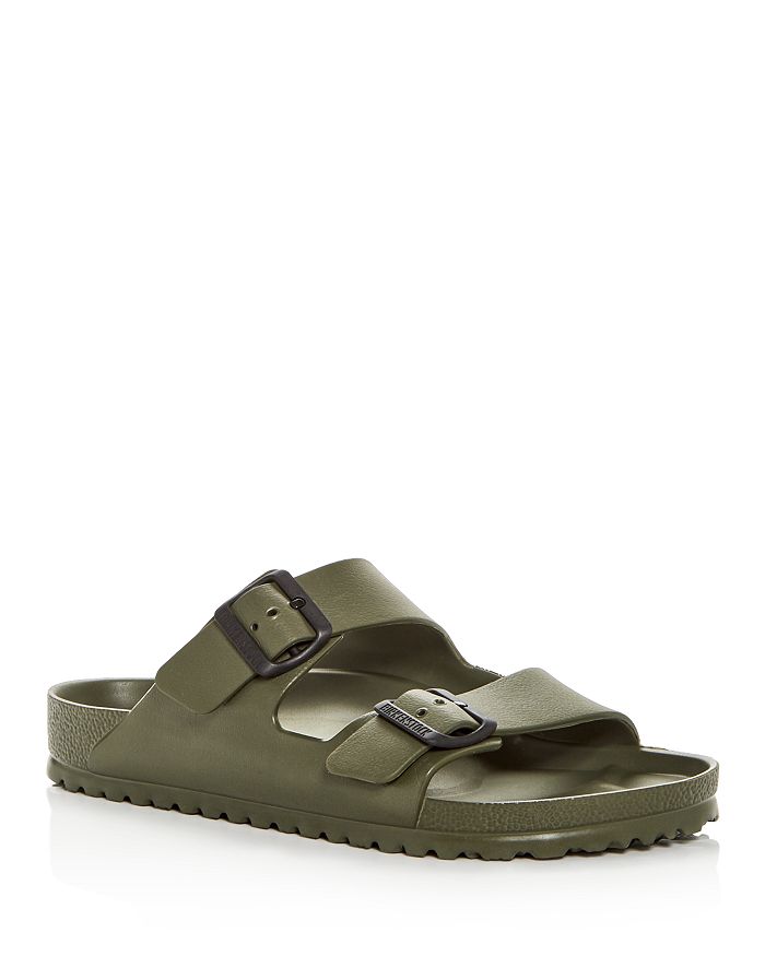 Shop Birkenstock Men's Arizona Eva Essential Slide Sandals In Green