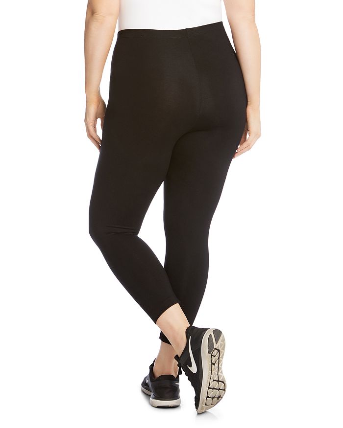 Shop Karen Kane Plus Plus Basic Leggings In Black