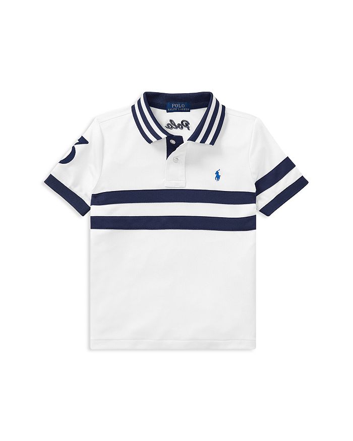 Ralph Lauren Boys Moisture Wicking Striped Polo Little Kid