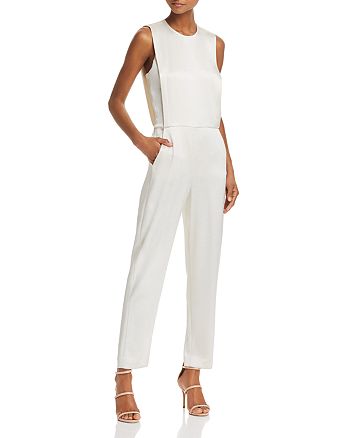 Theory - Remaline Pinafore Sateen Jumpsuit