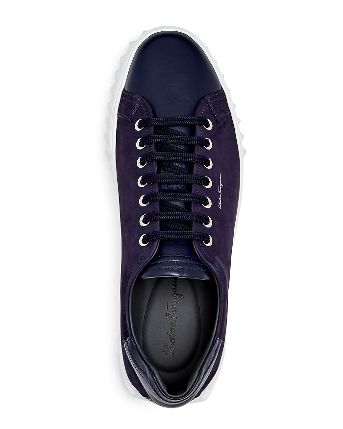 salvatore ferragamo leather sneaker