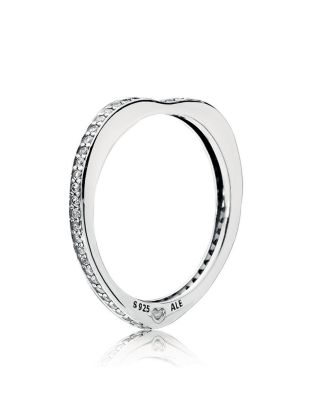 Pandora - Sterling Silver & Cubic Zirconia Arc of Love Ring