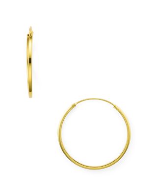 argento vivo endless hoop earrings