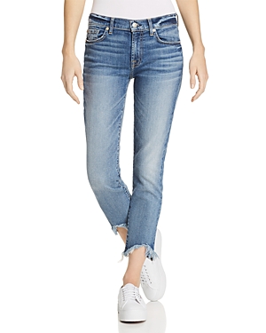 7 FOR ALL MANKIND ROXANNE ANKLE STRAIGHT JEANS IN CANYON RANCH,AU835644A