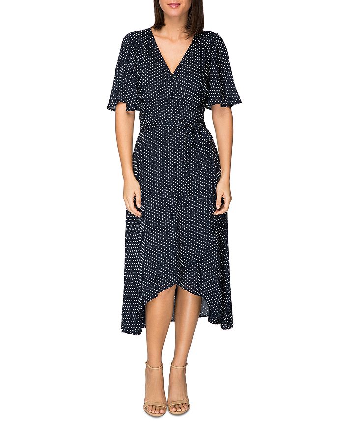 B Collection by Bobeau Orna Dot Printed Wrap Dress Bloomingdale s