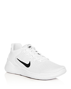 Nike Men's Free Run 2018 Running Sneakers From Finish Line In White/blac