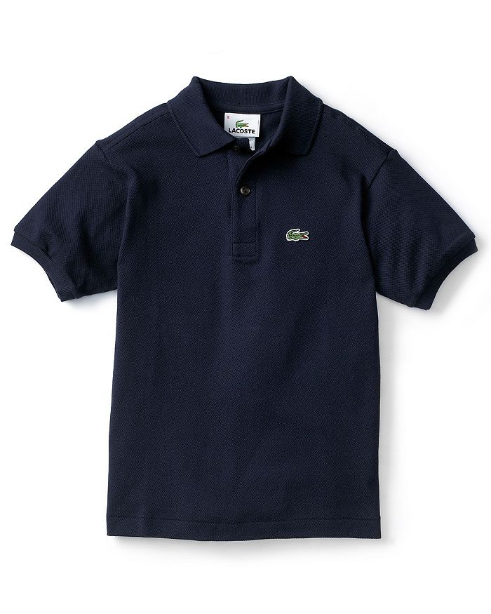 Shop Lacoste Boys' Classic Pique Polo Shirt - Little Kid, Big Kid In Navy