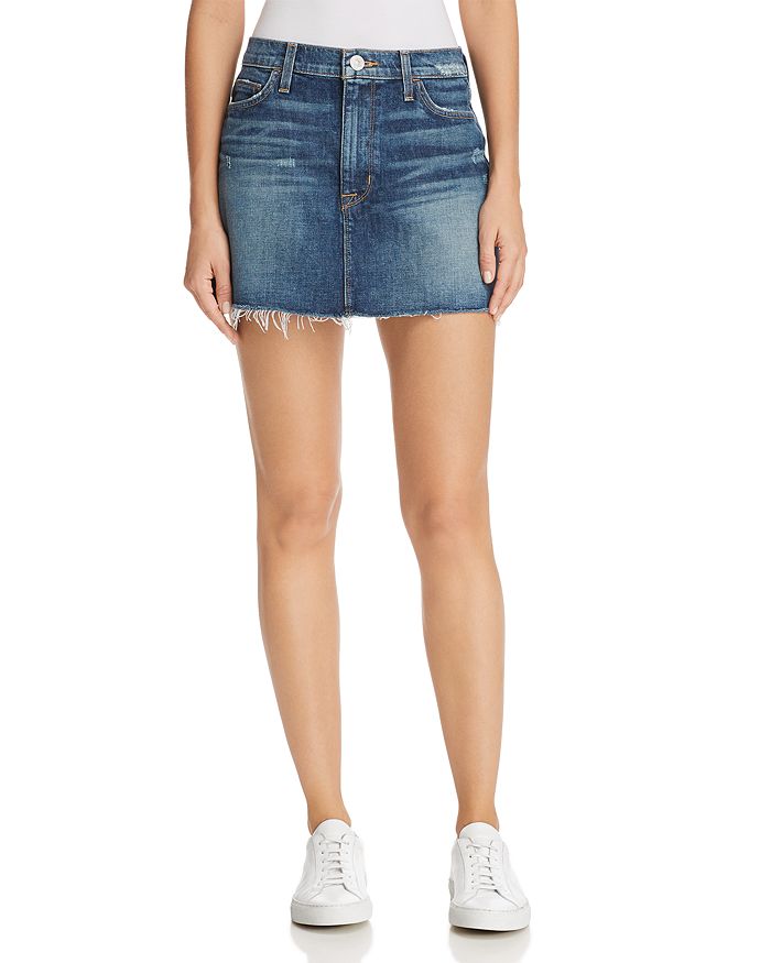 Hudson Vivid Cutoff Denim Mini Skirt in Fortune Bloomingdale s