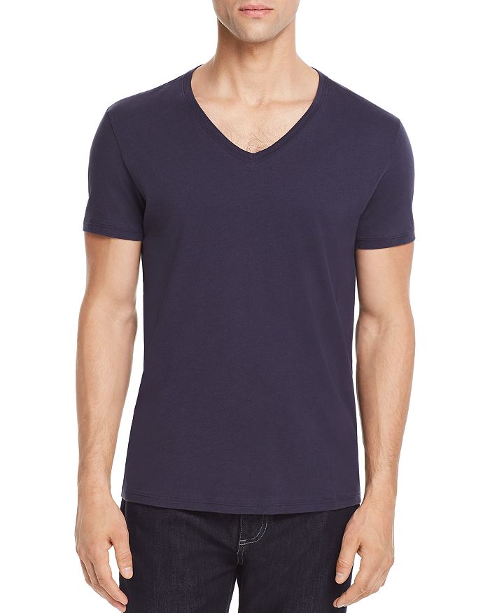 Atm Anthony Thomas Melillo V-neck Tee - 100% Exclusive In Navy