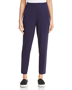 EILEEN FISHER SYSTEM SLIM ANKLE SLOUCHY PANTS, REGULAR & PETITE,EEVF-P1271M