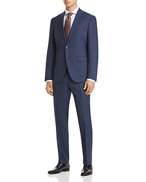 HUGO BOSS JOHNSTONS/LENON REGULAR FIT TEXTURED MICRO CHECK SUIT,5038430041001