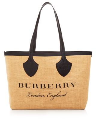 Burberry jute tote hot sale