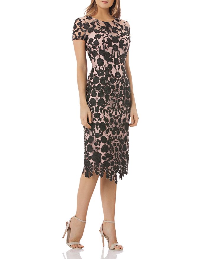 JS Collections Floral Embroidered Dress Bloomingdale s