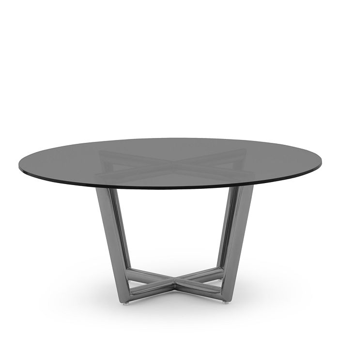 Mitchell Gold Bob Williams Modern Round Dining Table, Large In Smoke
