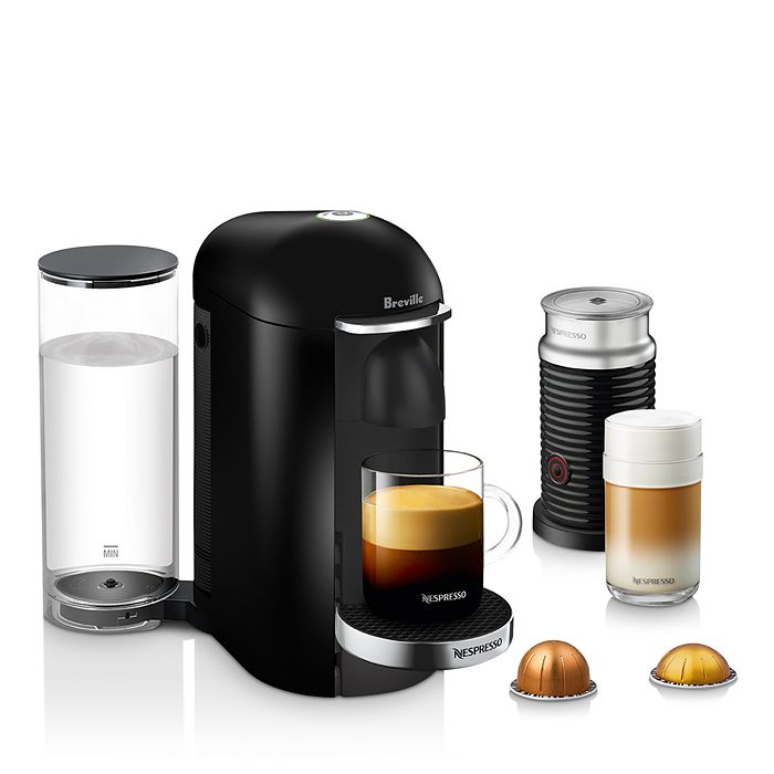 Nespresso Vertuo Plus Coffee and Espresso Maker with Aeroccino Milk Frother  - Black