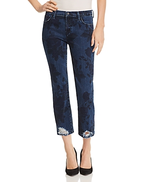 J BRAND SELENA MID RISE CROP BOOTCUT JEANS IN COTILLION,JB001614