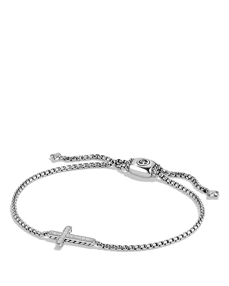 David Yurman Pave Cross Bracelet with Diamonds