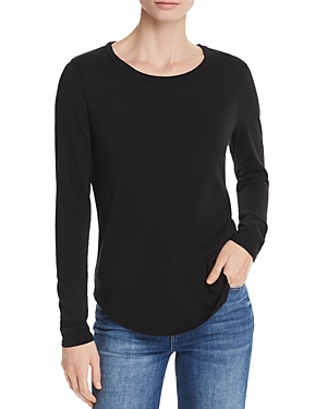CHASER SEAMED SHIRTTAIL TEE,CW7361-TRBLK