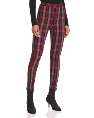 T by Alexander Wang Plaid Skinny Pants 