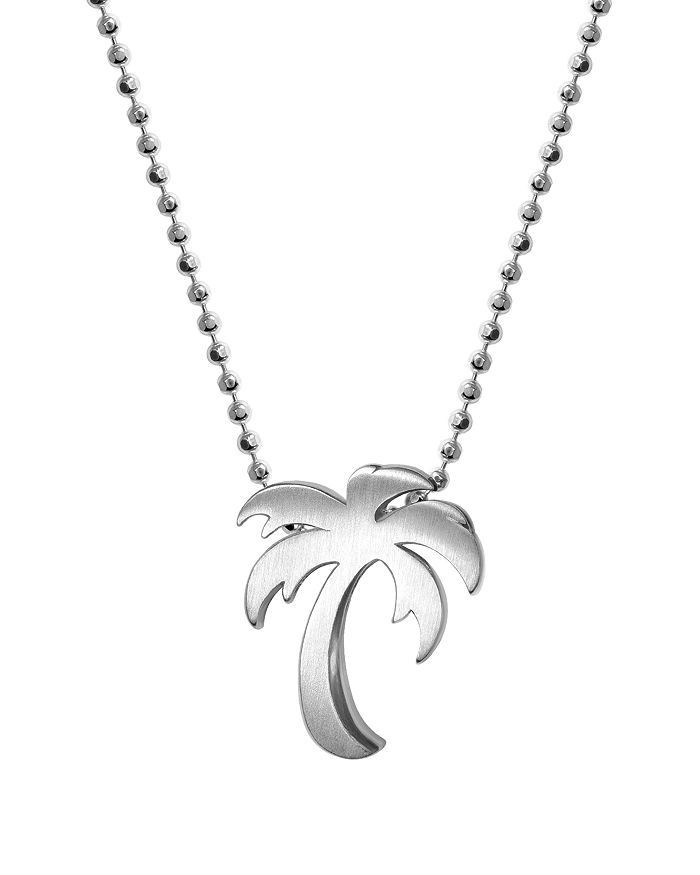 Alex Woo Silver Cities Palm Tree Necklace, 16